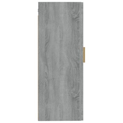 vidaXL szürke sonoma színű szerelt fa faliszekrény 35 x 34 x 90 cm