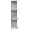 vidaXL Falpolc Betonsz&uuml;rke 25 x 15 x 100 cm Szerelt Fa