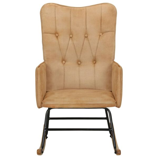 vidaXL krémszínű vintage vászon hintaszék