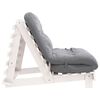 vidaXL feh&eacute;r t&ouml;m&ouml;r fenyőfa futon kanap&eacute;&aacute;gy matraccal 100 x 206 x 11 cm