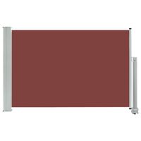 vidaXL barna kihúzható oldalsó terasz napellenző 60 x 300 cm
