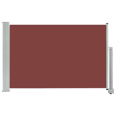 vidaXL barna kihúzható oldalsó terasz napellenző 60 x 300 cm