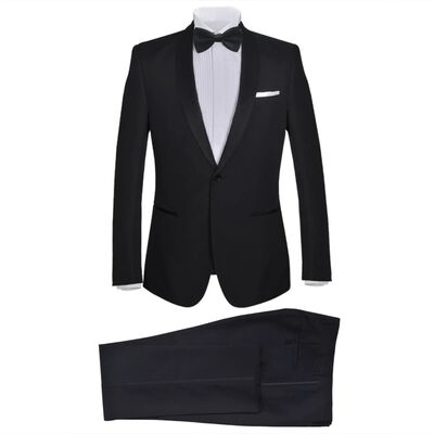 vidaXL 2 db Black Tie Tuxedo férfi szmoking méret 46 fekete