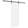 vidaXL Cs&uacute;sz&oacute; ajt&oacute; ORKDAL 78 x 202 cm Szerelt Fa Feh&eacute;r &eacute;s Fekete