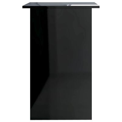 vidaXL magasfényű fekete forgácslap íróasztal 90 x 50 x 74 cm