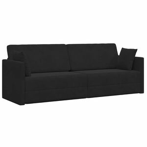 vidaXL Padl&oacute;kanap&eacute;-&aacute;gy Fekete 213 x 70 x 77 cm B&aacute;rsony