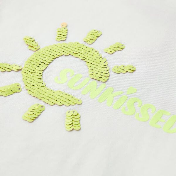 Ekrü színű gyerekpóló 116