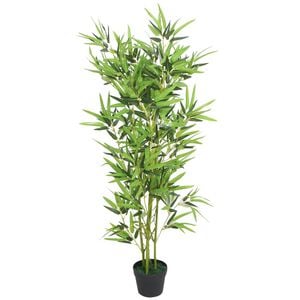 vidaXL műbambusz vir&aacute;gcser&eacute;ppel 120 cm z&ouml;ld