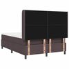 vidaXL Boxrug&oacute;s &aacute;gy matracmal S&ouml;t&eacute;t Barna 200 x 140 cm sz&ouml;vet