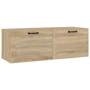vidaXL sonoma t&ouml;lgy sz&iacute;nű szerelt fa faliszekr&eacute;ny 100 x 36,5 x 35 cm