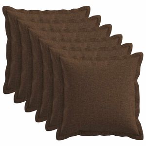 vidaXL P&aacute;rna huzat 6 db HOUTEN Barna 30 x 30 cm Műlensz&ouml;vet