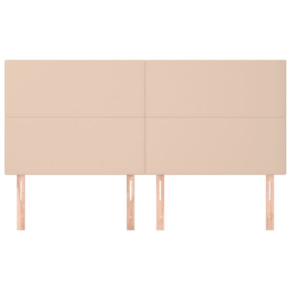 vidaXL műbőr fejt&aacute;mla Cappuccino sz&iacute;nben 200 x 5 x 118/128 cm