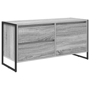 vidaXL TV szekr&eacute;ny 100 x 36 x 49.5 cm Sz&uuml;rke Sonoma Szerelt Fa