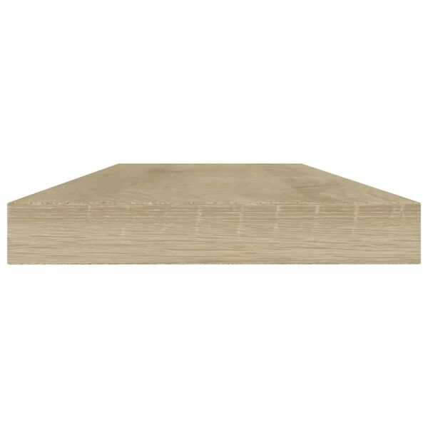 vidaXL 8 db sonoma-t&ouml;lgy sz&iacute;nű forg&aacute;cslap k&ouml;nyvespolc 40 x 10 x 1,5 cm