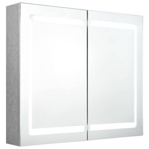 vidaXL F&uuml;rdőszobai t&uuml;k&ouml;rszekr&eacute;ny Betonsz&uuml;rke 80 x 12 x 68 cm