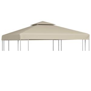 vidaXL b&eacute;zs csere pavilon ponyvatető 310 g/m&sup2; 3 x 3 m