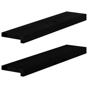 vidaXL ablakp&aacute;rk&aacute;nyok 2 db barna-fekete 70x15x2 cm t&ouml;m&ouml;r fa t&ouml;lgyfa