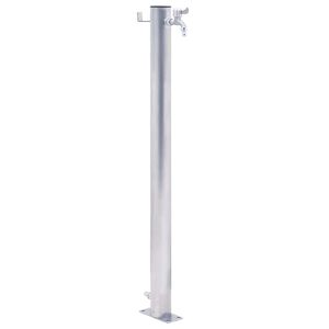 vidaXL kerek rozsdamentes ac&eacute;l kerti oszlop t&iacute;pus&uacute; v&iacute;zcsap 40 cm