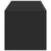vidaXL TV Fali Szekr&eacute;ny 2 pcs Fekete 60 x 31 x 29.5 cm Faanyag