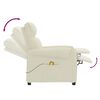 vidaXL krémszínű műbőr masszázsfotel