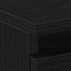 vidaXL &Eacute;jjeliszekr&eacute;ny fi&oacute;kkal Fekete t&ouml;lgy 40 x 35 x 69 cm Faanyag