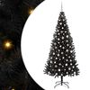 vidaXL Kar&aacute;csonyfa Fekete 240 cm PVC