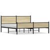 vidaXL sonoma t&ouml;lgy sz&iacute;nű f&eacute;m &aacute;gykeret matrac n&eacute;lk&uuml;l 183 x 213 cm