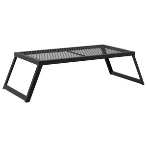 vidaXL &Ouml;sszecsukhat&oacute; Kemping Grill 58 x 31 x 2 cm &Ouml;tv&ouml;z&ouml;tt Ac&eacute;l Fekete