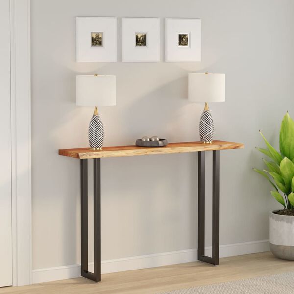 vidaXL t&ouml;m&ouml;r ak&aacute;cfa t&eacute;glalap alak&uacute; asztallap 180 x 30 x 2,5 cm