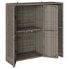 vidaXL T&aacute;rol&oacute;szekr&eacute;ny polcokkal Sz&uuml;rke 100 x 36 x 102 cm Rattan