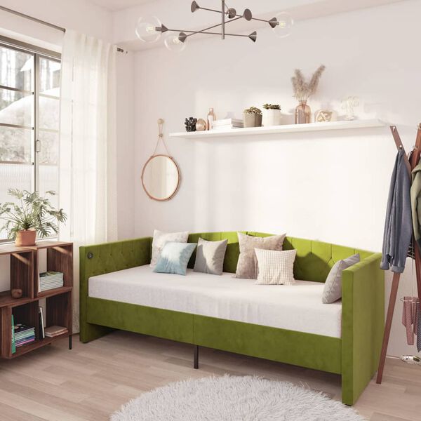 vidaXL vil&aacute;gosz&ouml;ld b&aacute;rsony d&iacute;v&aacute;ny USB-vel 90 x 200 cm