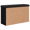 vidaXL fekete szerelt fa cipőt&aacute;rol&oacute; pad 82 x 32 x 50 cm