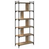 vidaXL K&ouml;nyvszekr&eacute;ny 5 szintes 76 x 32 x 192 cm Szerelt Fa