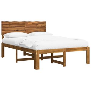 vidaXL Dupla &aacute;gykeret fejt&aacute;ml&aacute;val ROSTOCK Term&eacute;szetes 160 x 200 cm