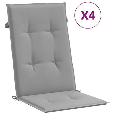 vidaXL 4 darabos kerti szék párna 120x50x3 cm
