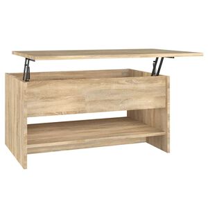 vidaXL sonoma t&ouml;lgy sz&iacute;nű szerelt fa doh&aacute;nyz&oacute;asztal 80 x 50 x 40 cm