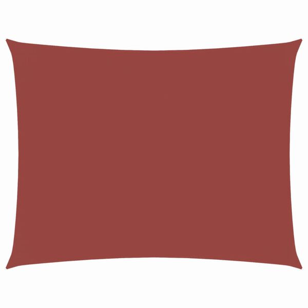 vidaXL n&eacute;gysz&ouml;gletes, terrakotta oxford sz&ouml;vet napvitorla 4 x 6 m