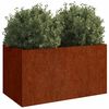 vidaXL corten ac&eacute;l n&ouml;v&eacute;nytart&oacute; 62x30x29 cm