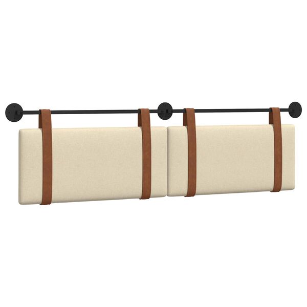 vidaXL Fali Fejt&aacute;mla Falra szerelhető Kr&eacute;m 170 x 55 x 5 cm Antik PU