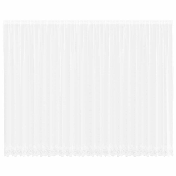 vidaXL Csipk&eacute;s F&uuml;gg&ouml;ny f&uuml;gg&ouml;ny&ouml;kkel Feh&eacute;r 280 x 600 cm Poli&eacute;szter