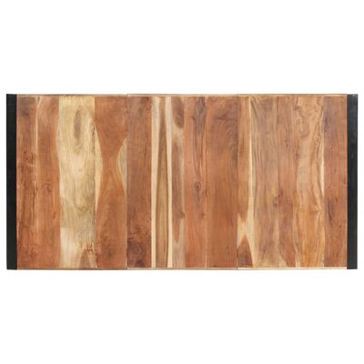 vidaXL paliszander felületű tömör fa étkezőasztal 200 x 100 x 75 cm