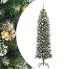 vidaXL Mű Karcs&uacute; Kar&aacute;csonyi Fa Z&ouml;ld &eacute;s Feh&eacute;r 240 cm