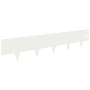 vidaXL Fűszeg&eacute;lyez&eacute;s 30 db 100 x 20 cm Ac&eacute;l Feh&eacute;r