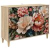 vidaXL Sz&eacute;f BORNE Sonoma 102 x 33 x 75 cm Szerelt Fa