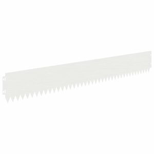 vidaXL Fűszeg&eacute;lyez&eacute;s 10 db 103 x 15 cm Ac&eacute;l Feh&eacute;r