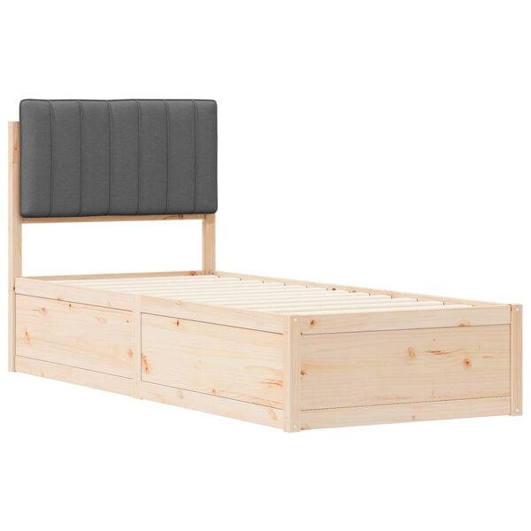 vidaXL &Aacute;gykeret K&aacute;rpitozott Fejt&aacute;ml&aacute;val S&ouml;t&eacute;tsz&uuml;rke 75 x 190 cm