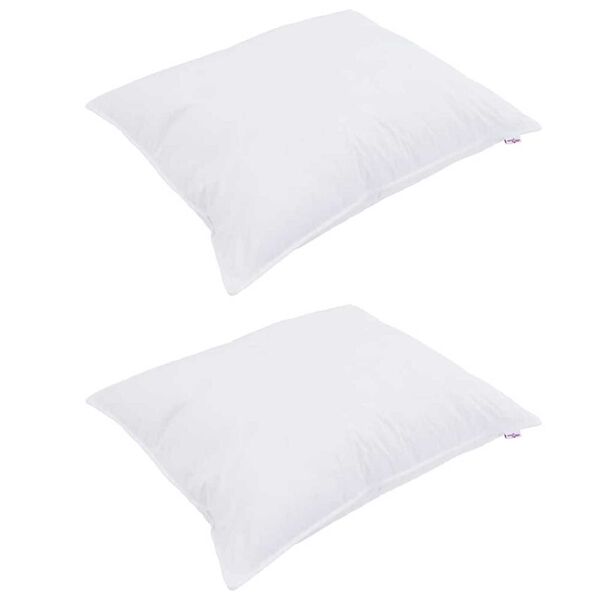 vidaXL P&aacute;rna p&aacute;rn&aacute;val 2 pcs Feh&eacute;r 40 x 60 cm Pamut