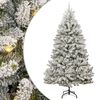 vidaXL Mű kar&aacute;csonyfa 300 cm 300 LED Meleg feh&eacute;r PVC &eacute;s Ac&eacute;l