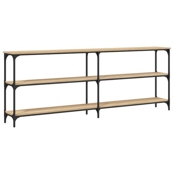 vidaXL sonoma tölgyfa konzolasztal 200 x 29 x 75 cm