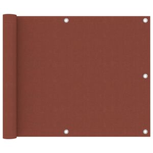 vidaXL terrakotta oxford-sz&ouml;vet erk&eacute;lyparav&aacute;n 75 x 500 cm